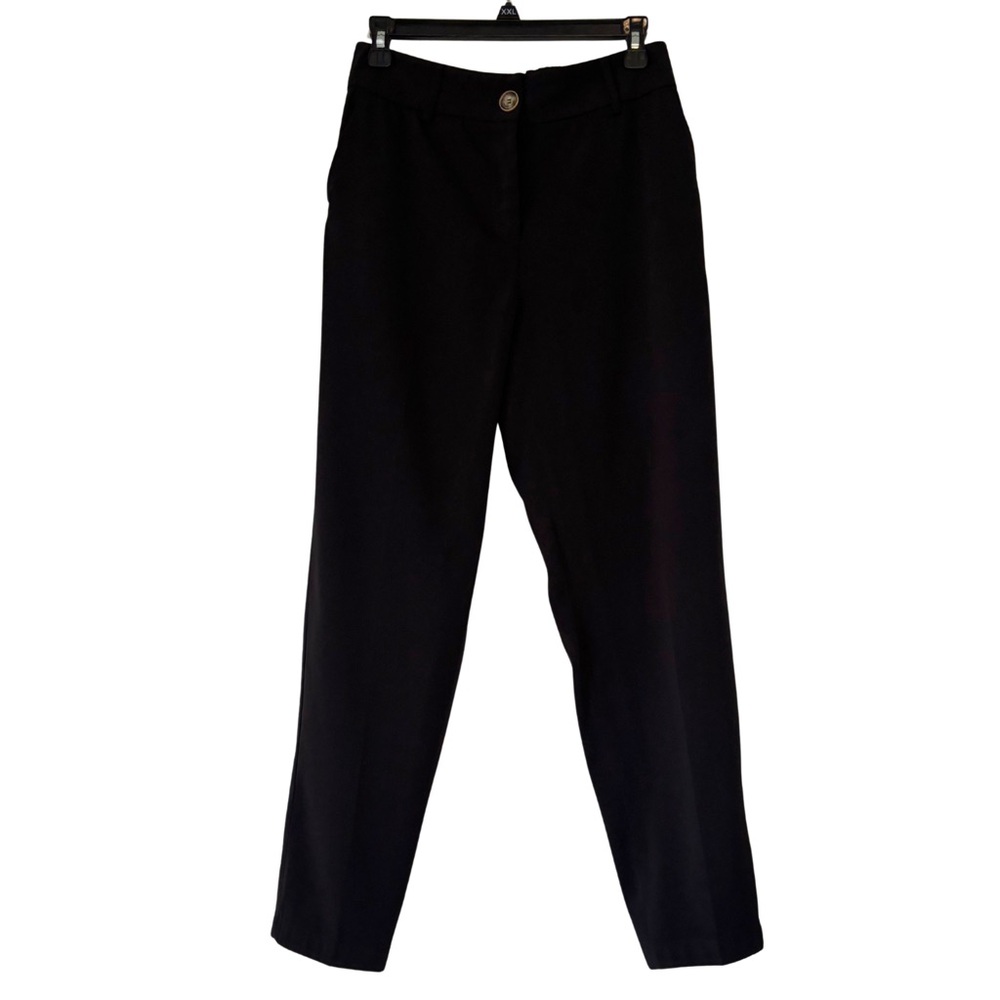 Aaron & Amber Black Women's High-Rise Trousers
